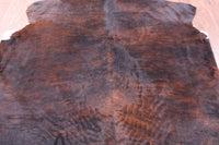 Thumbnail for Dark Brindle Natural Cowhide Rug - X-Large 7'3