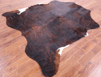 Thumbnail for Dark Brindle Natural Cowhide Rug - X-Large 7'3