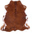 Brown & White Natural Cowhide Rug - Medium 6'1"H x 5'7"W