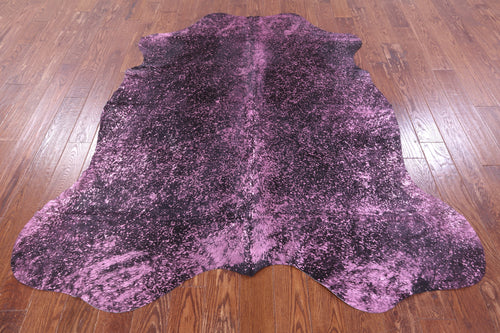 Metallic Natural Cowhide Rug - X-Large 7'0