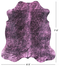 Thumbnail for Metallic Natural Cowhide Rug - X-Large 7'0