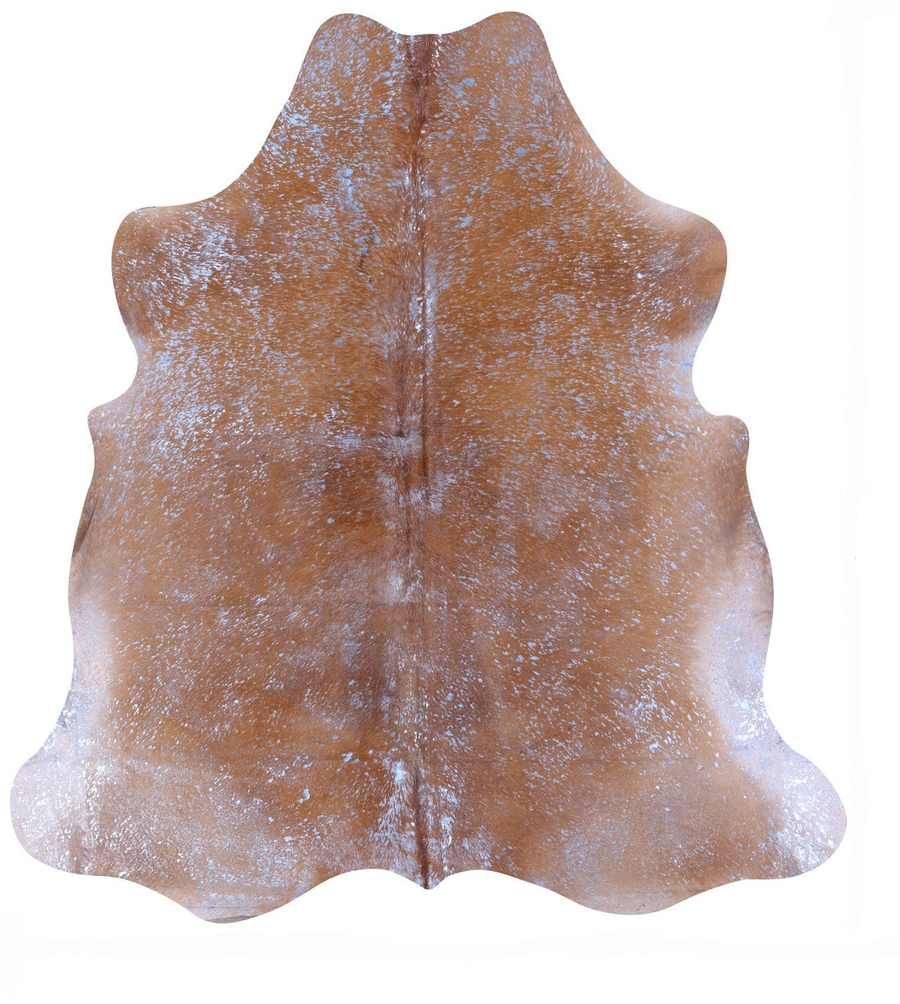 Metallic Natural Cowhide Rug - Large 6'10"H x 6'4"W