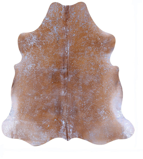 Metallic Natural Cowhide Rug - Large 6'10