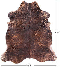 Thumbnail for Metallic Natural Cowhide Rug - X-Large 7'6