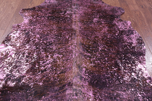 Metallic Natural Cowhide Rug - X-Large 7'2