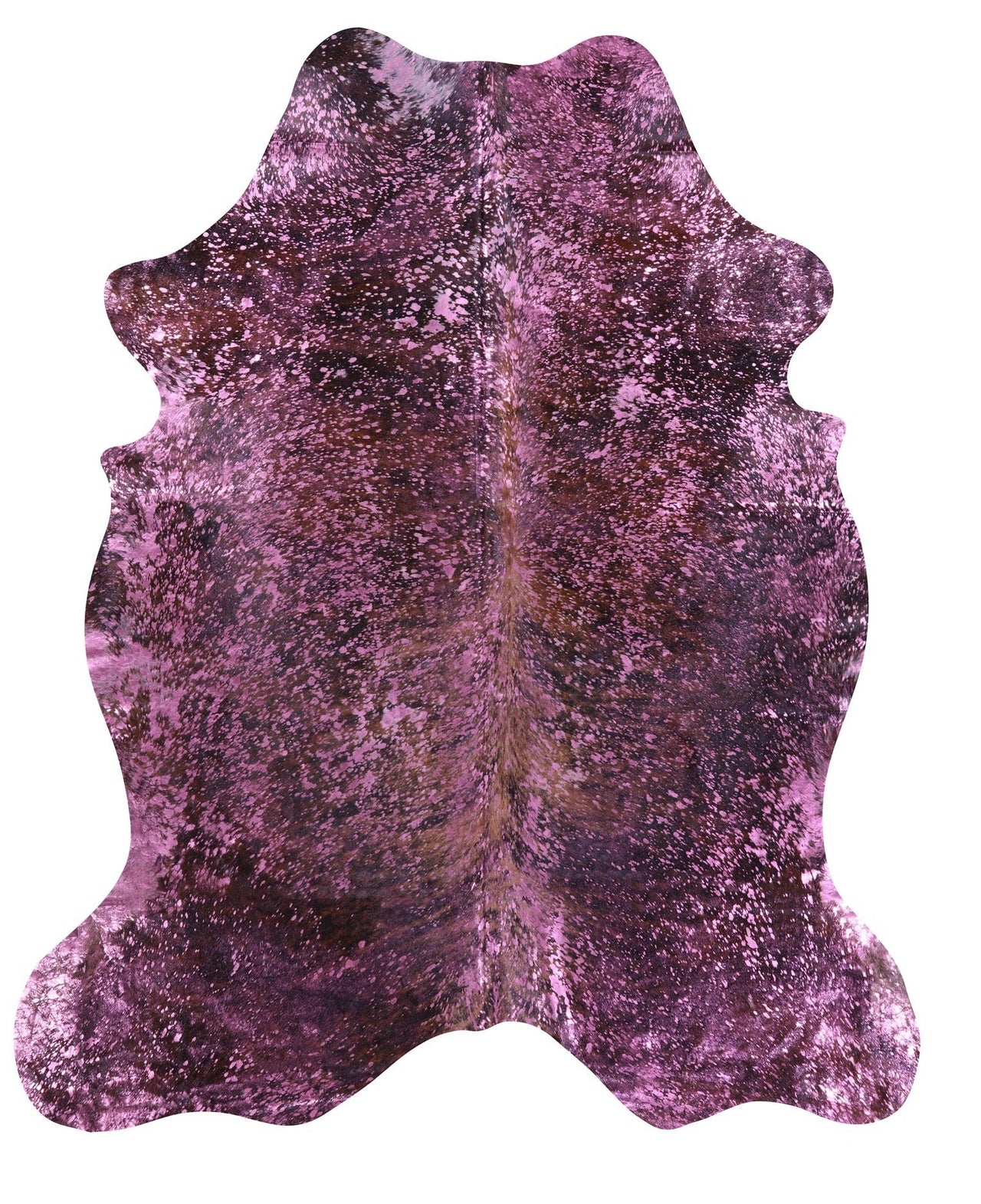 Metallic Natural Cowhide Rug - X-Large 7'2"H x 6'1"W