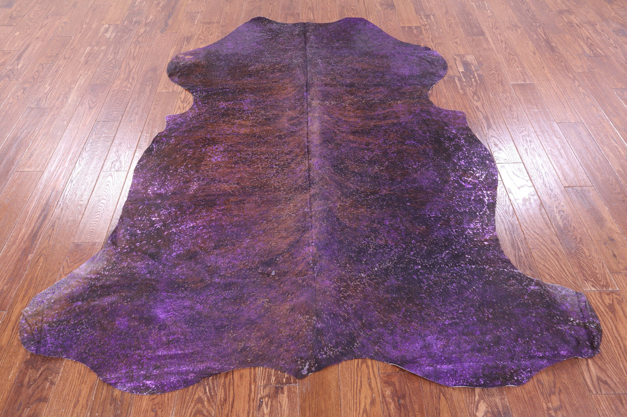 Metallic Natural Cowhide Rug - X-Large 7'7"H x 6'8"W