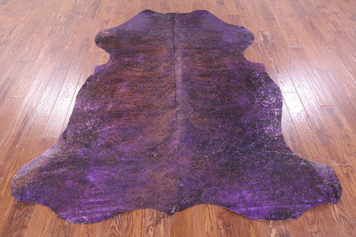 Metallic Natural Cowhide Rug - X-Large 7'7