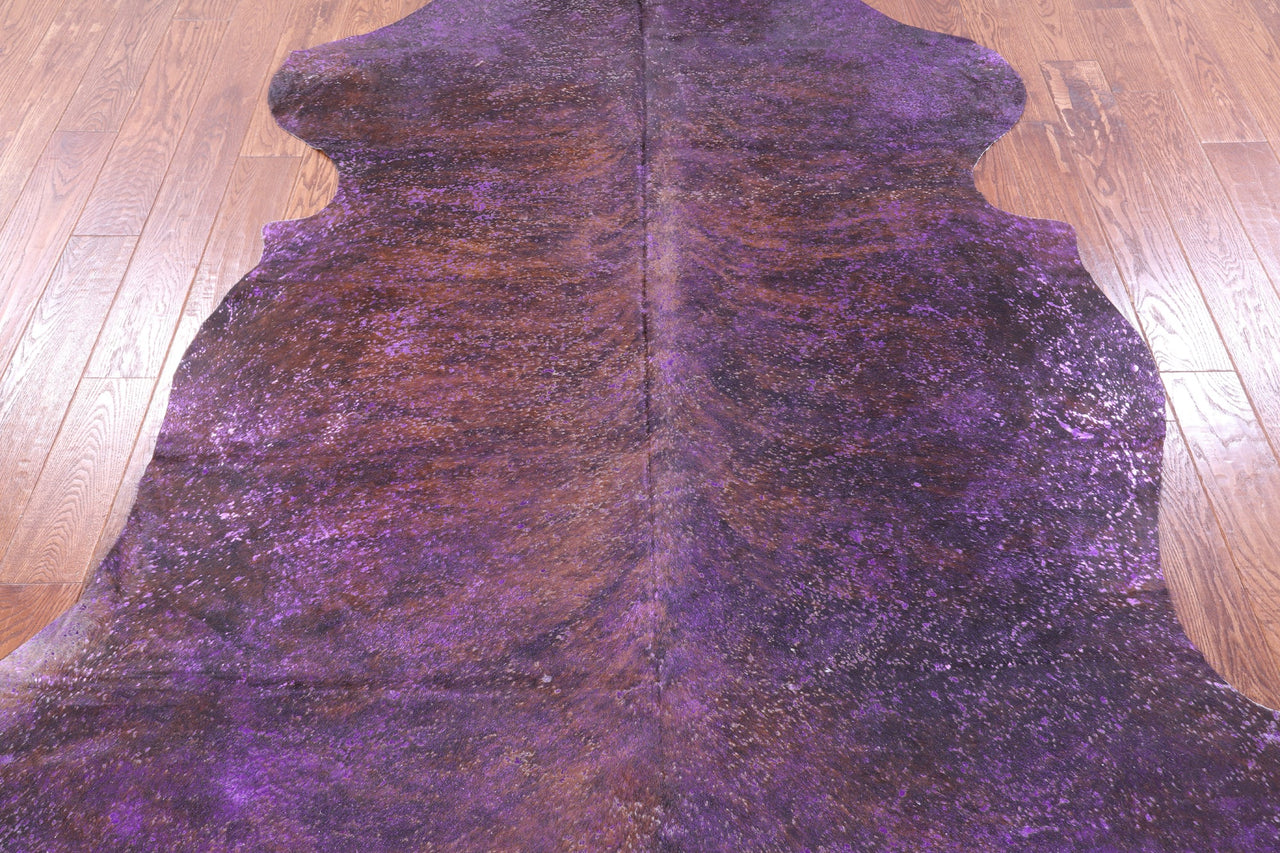 Metallic Natural Cowhide Rug - X-Large 7'7"H x 6'8"W