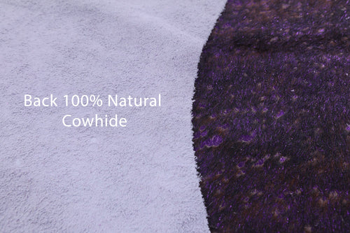 Metallic Natural Cowhide Rug - X-Large 7'7