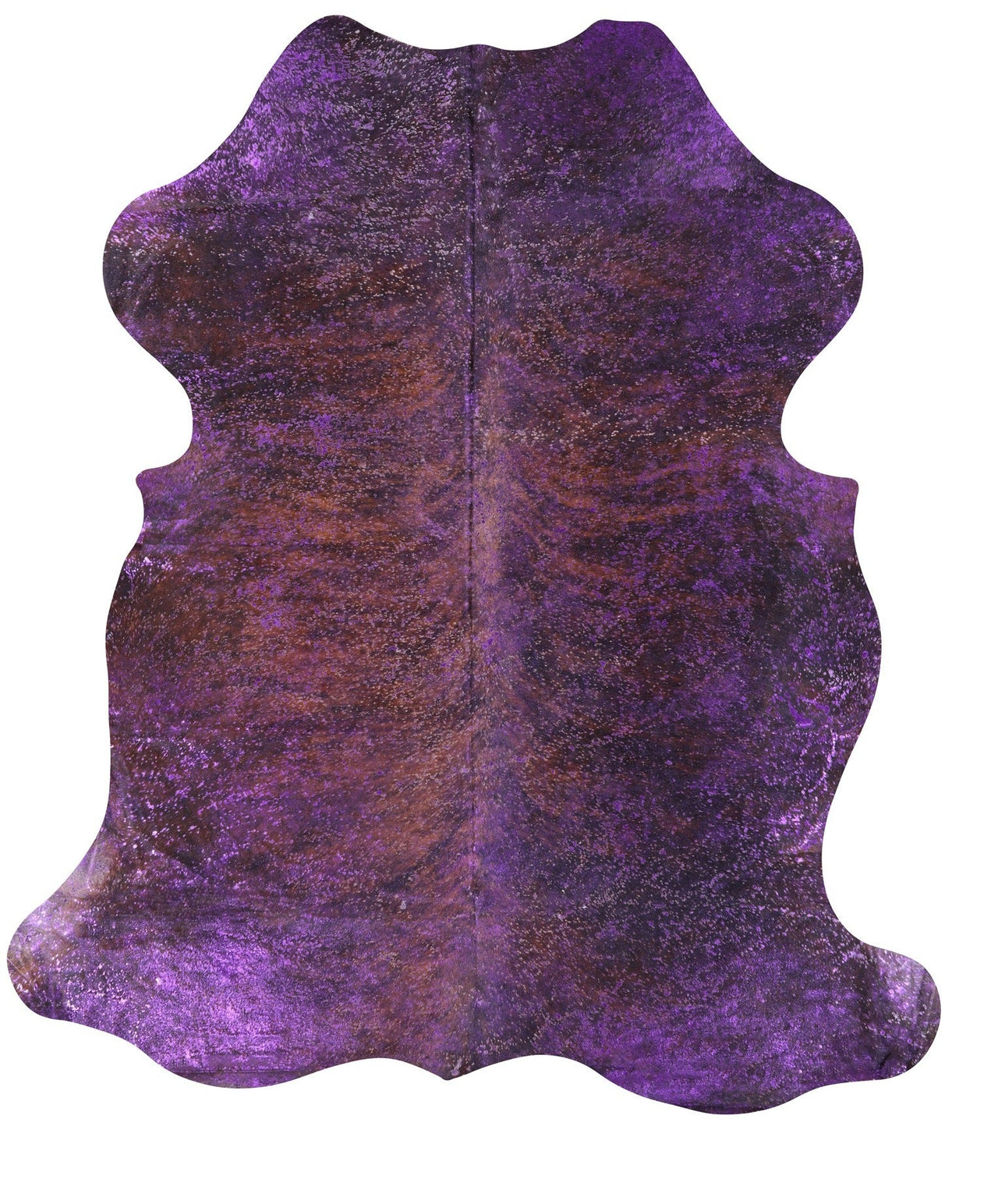 Metallic Natural Cowhide Rug - X-Large 7'7"H x 6'8"W