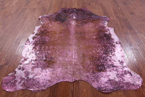 Metallic Natural Cowhide Rug - X-Large 7'2