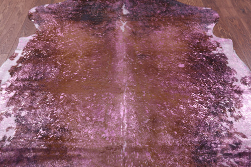 Metallic Natural Cowhide Rug - X-Large 7'2