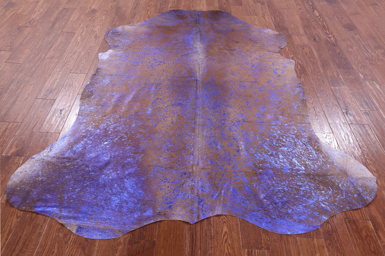 Metallic Natural Cowhide Rug - X-Large 7'5"H x 6'5"W