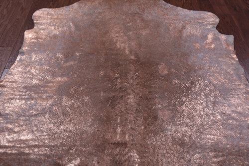 Metallic Natural Cowhide Rug - Large 6'10