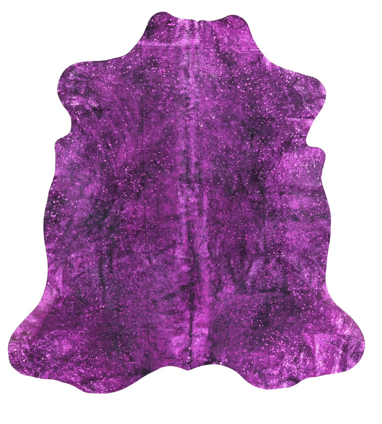 Metallic Natural Cowhide Rug - Large 6'4"H x 6'0"W