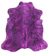 Thumbnail for Metallic Natural Cowhide Rug - Large 6'4