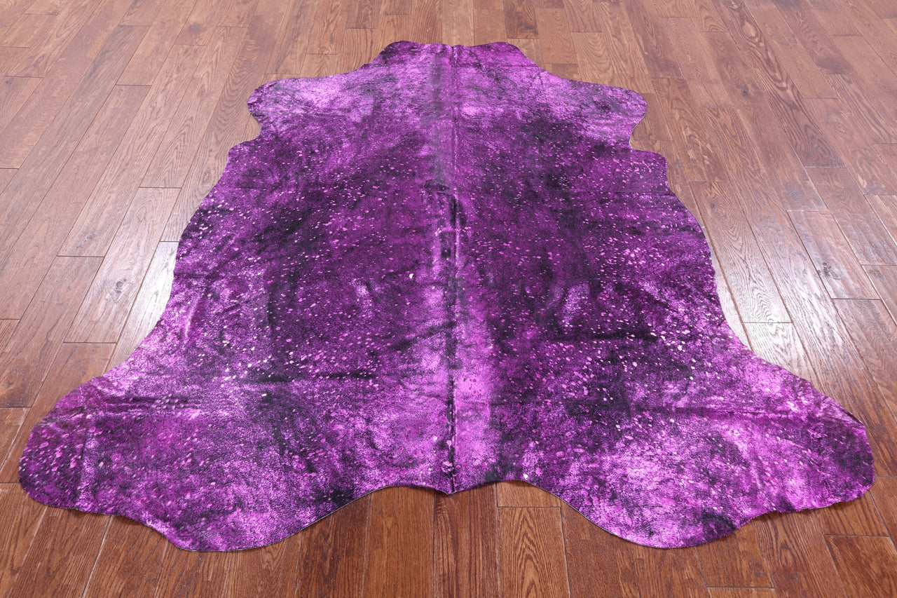 Metallic Natural Cowhide Rug - Large 6'4"H x 6'0"W