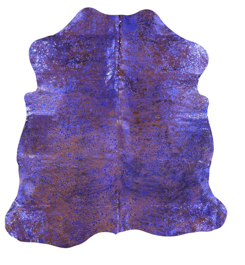 Metallic Natural Cowhide Rug - Medium 6'1