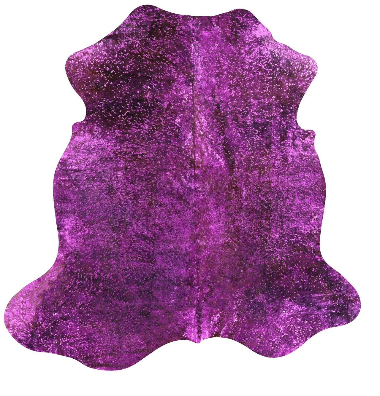 Metallic Natural Cowhide Rug - Large 6'4"H x 6'5"W