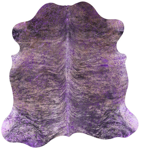 Metallic Natural Cowhide Rug - Large 6'6