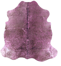 Thumbnail for Metallic Natural Cowhide Rug - Large 6'5