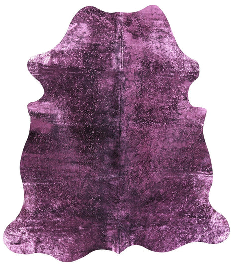 Metallic Natural Cowhide Rug - Large 6'8