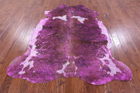 Thumbnail for Metallic Natural Cowhide Rug - X-Large 7'4