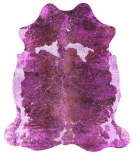 Thumbnail for Metallic Natural Cowhide Rug - X-Large 7'4