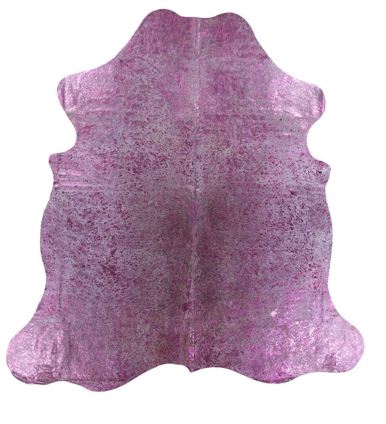 Metallic Natural Cowhide Rug - X-Large 7'2"H x 6'10"W