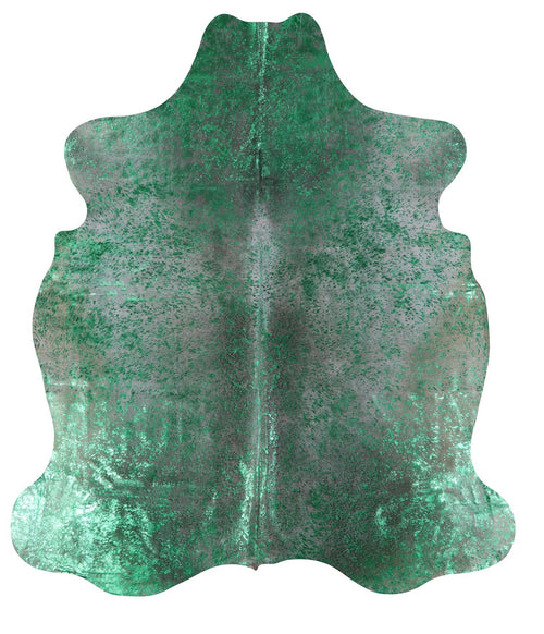 Metallic Natural Cowhide Rug - X-Large 7'4