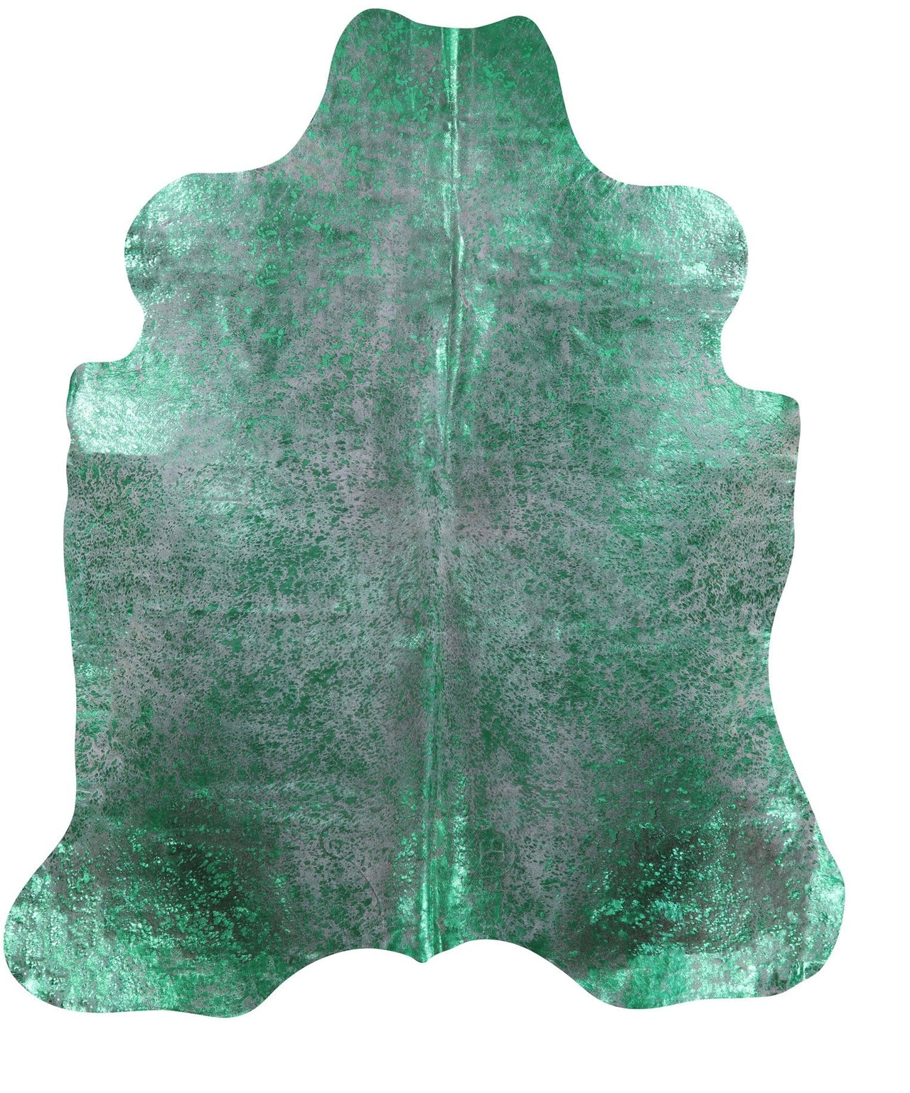 Metallic Natural Cowhide Rug - X-Large 7'3"H x 6'2"W