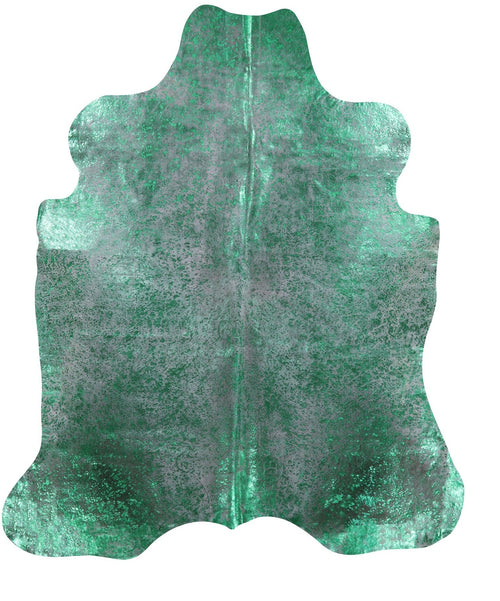 Metallic Natural Cowhide Rug - X-Large 7'3