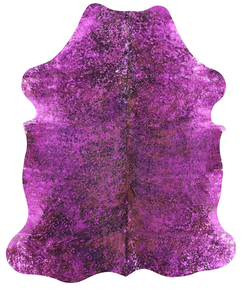 Metallic Natural Cowhide Rug - Large 6'4"H x 5'5"W