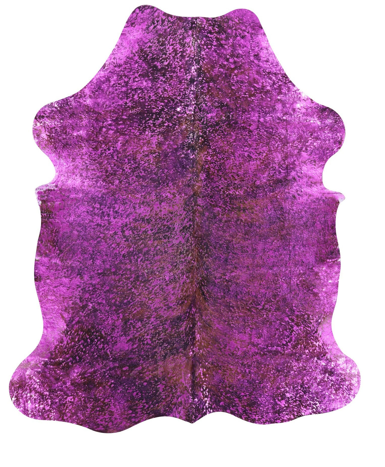 Metallic Natural Cowhide Rug - Large 6'4"H x 5'5"W