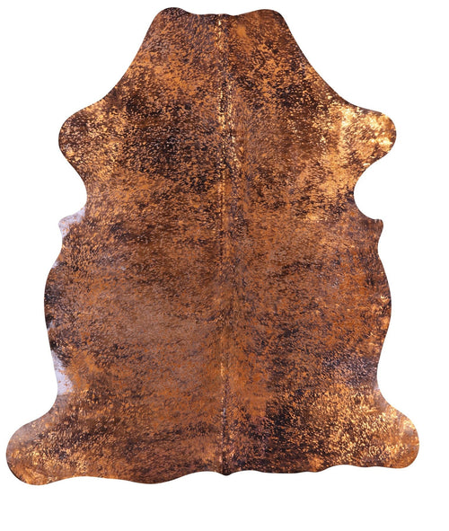 Metallic Natural Cowhide Rug - Large 6'9
