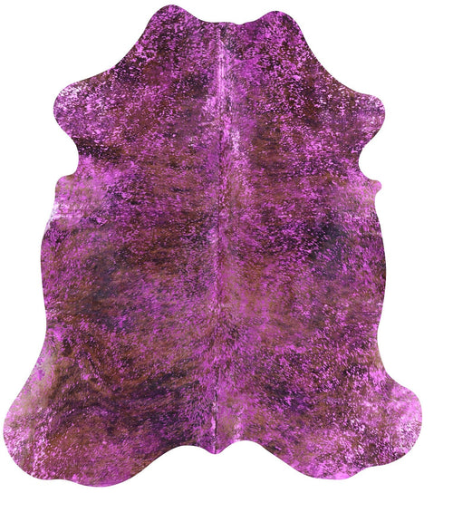 Metallic Natural Cowhide Rug - Large 6'8