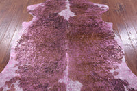 Thumbnail for Metallic Natural Cowhide Rug - Large 6'11