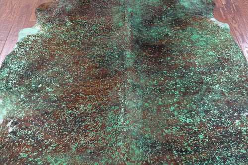 Metallic Natural Cowhide Rug - X-Large 7'0