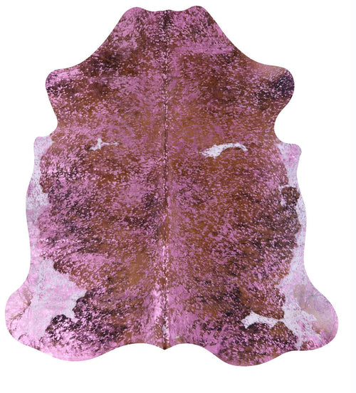 Metallic Natural Cowhide Rug - Large 6'6