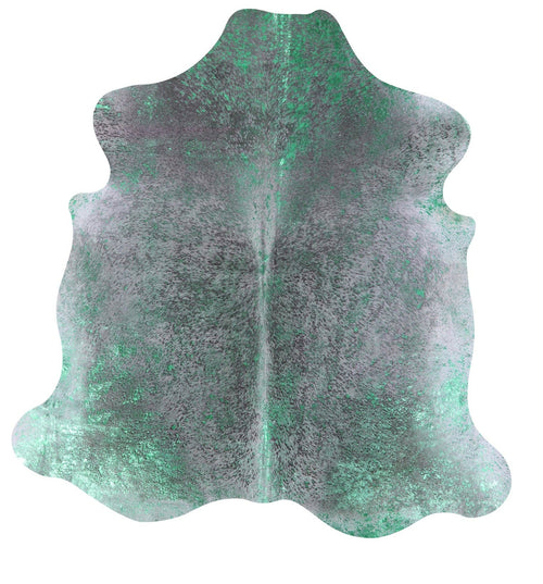 Metallic Natural Cowhide Rug - Large 6'9