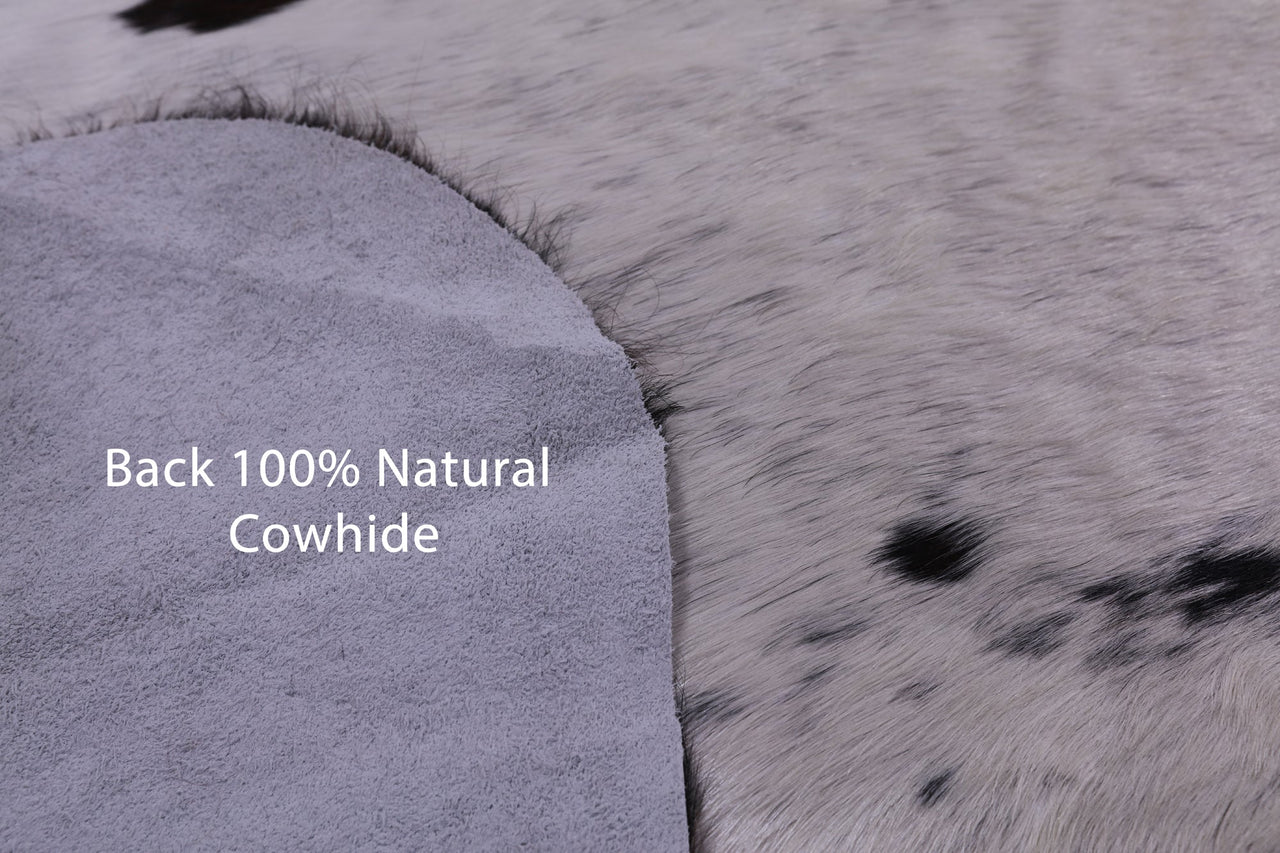 Tricolor Natural Cowhide Rug - X-Large 7'6"H x 6'5"W