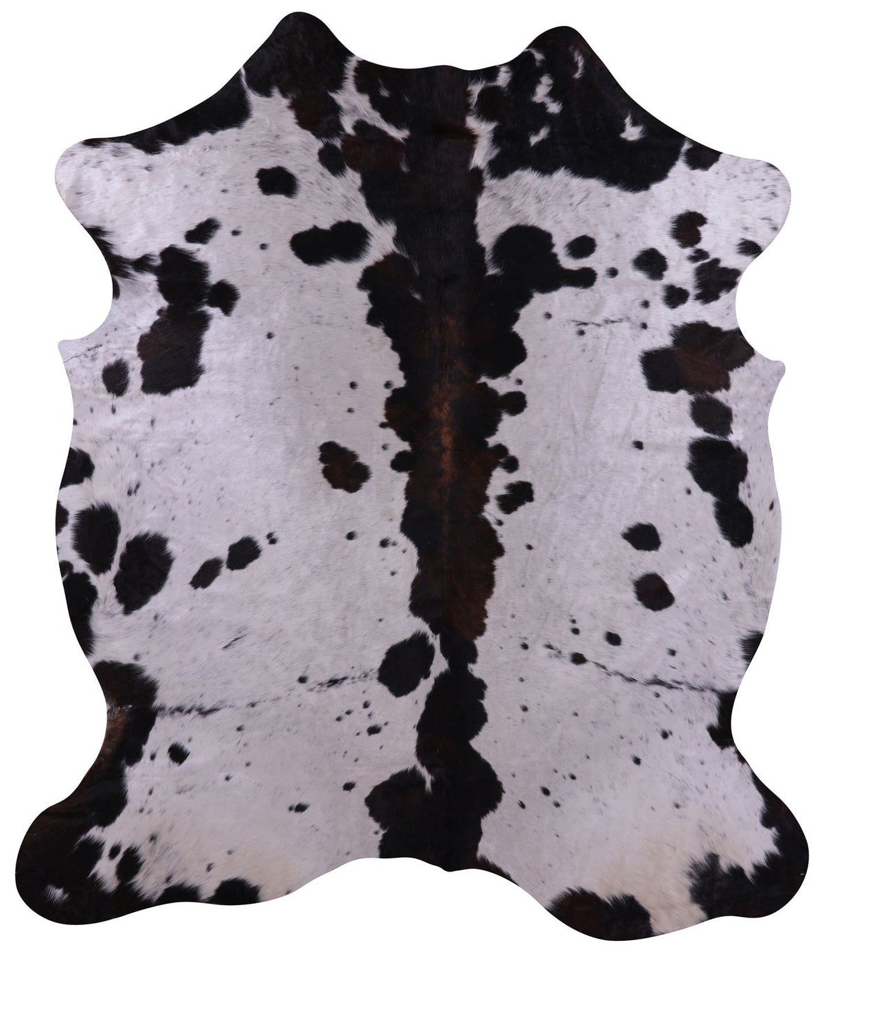 Tricolor Natural Cowhide Rug - X-Large 7'6"H x 6'5"W