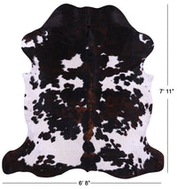 Thumbnail for Tricolor Natural Cowhide Rug - X-Large 7'1