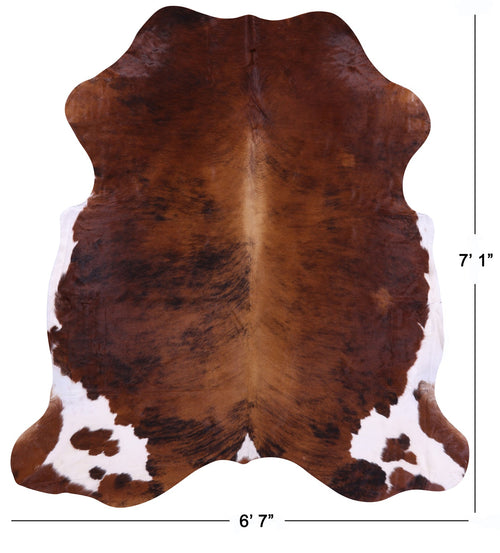 Brindle Natural Cowhide Rug - X-Large 7'1