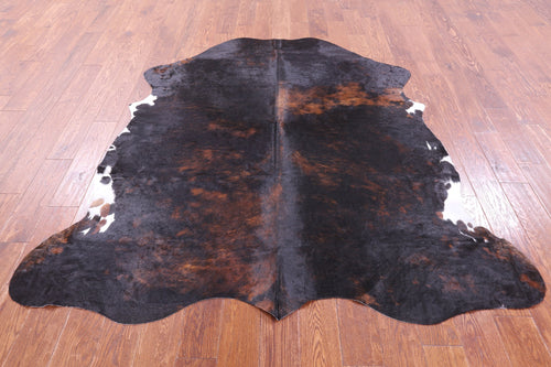 Tricolor Natural Cowhide Rug - Large 6'5