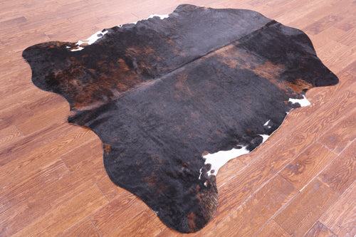 Tricolor Natural Cowhide Rug - Large 6'5