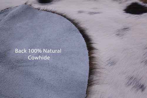 Tricolor Natural Cowhide Rug - Large 6'4