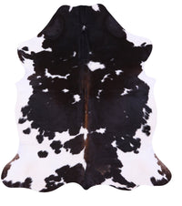 Thumbnail for Black & White Natural Cowhide Rug - Large 6'5