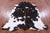 Black & White Natural Cowhide Rug - Large 6'5"H x 5'10"W